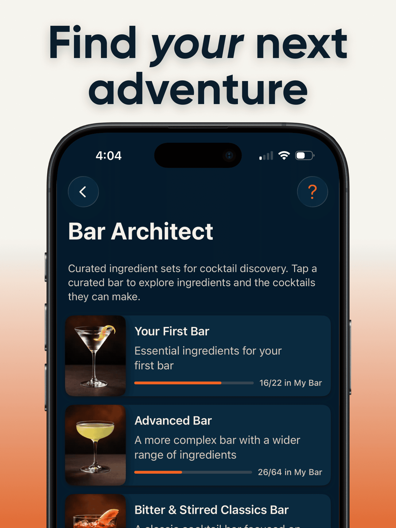 BarKeeper app preview