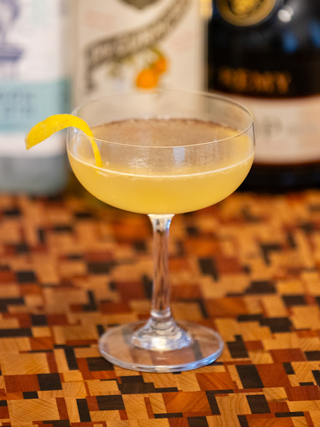 The Between the Sheets No. 2 cocktail in a coupe glass