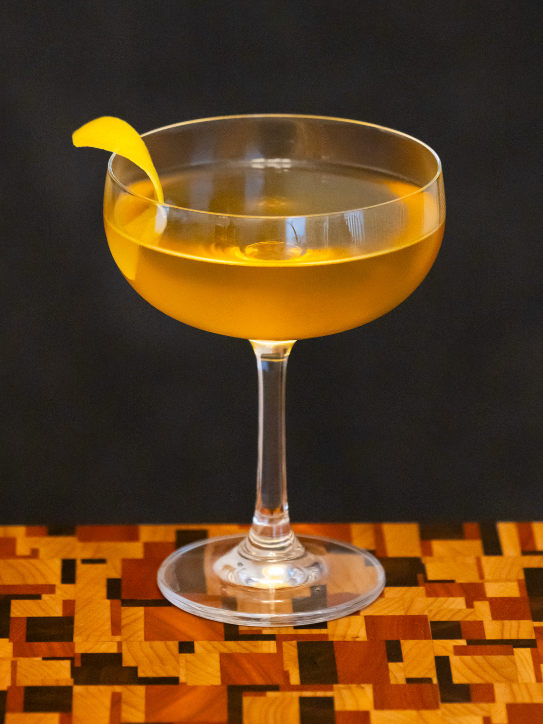 The Boulevard cocktail in a coupe glass