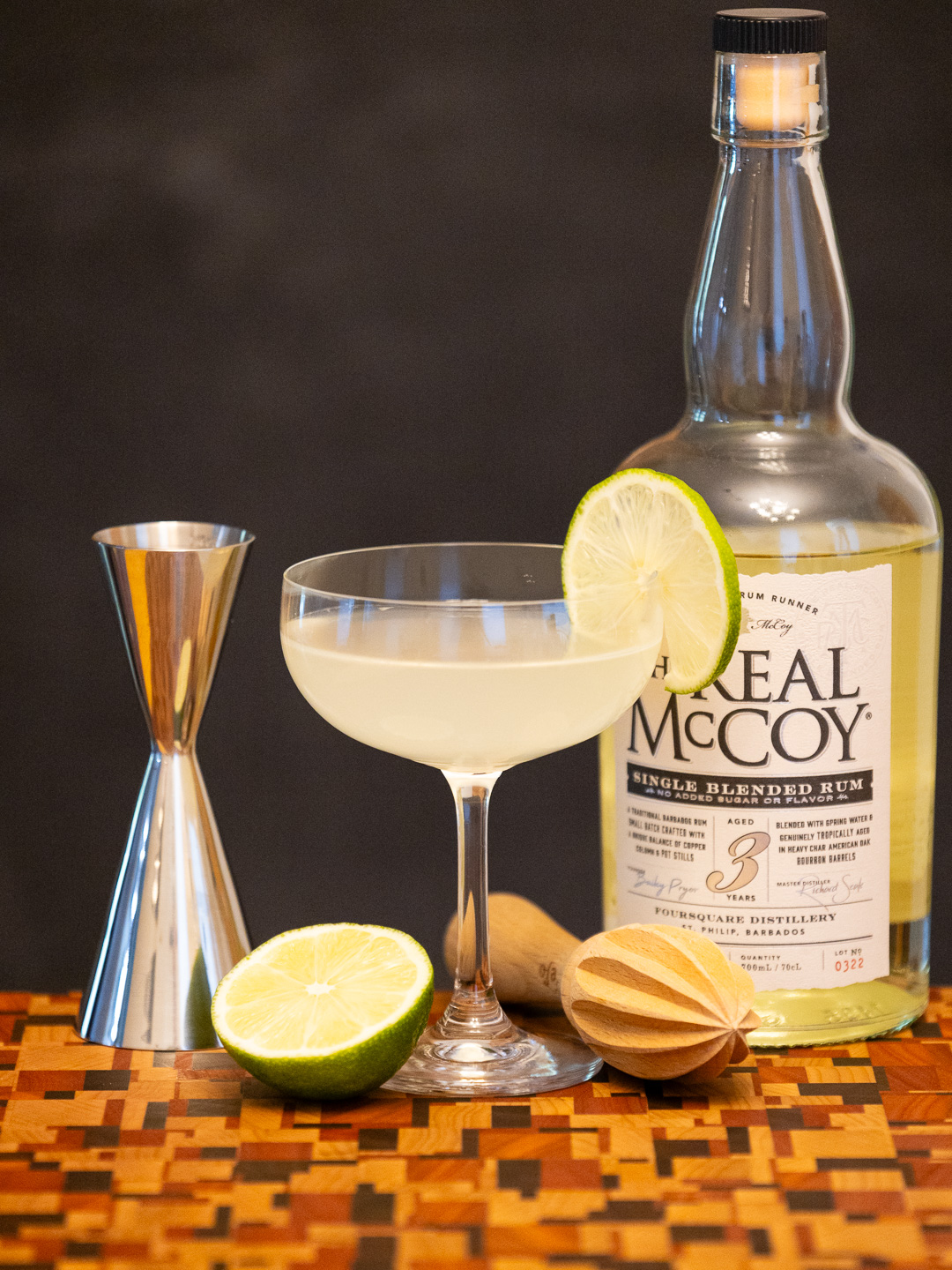 The daiquiri cocktail in a coupe glass
