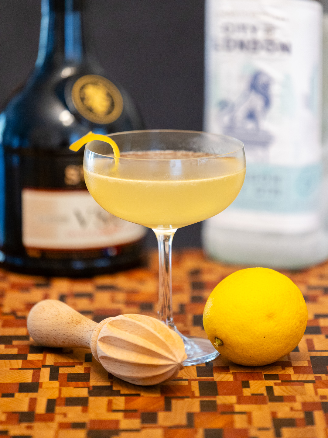 The Loud Speaker cocktail in a coupe glass